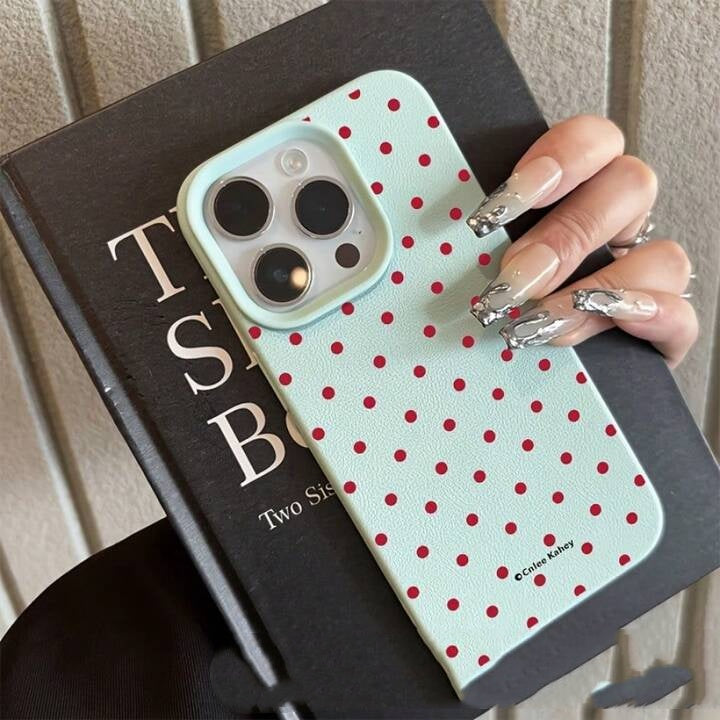 Polka Dot Phone Case Silicone Full-body Cover