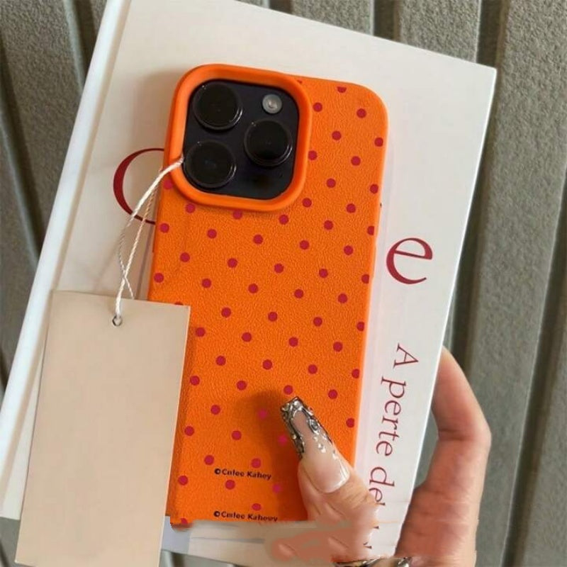 Polka Dot Phone Case Silicone Full-body Cover