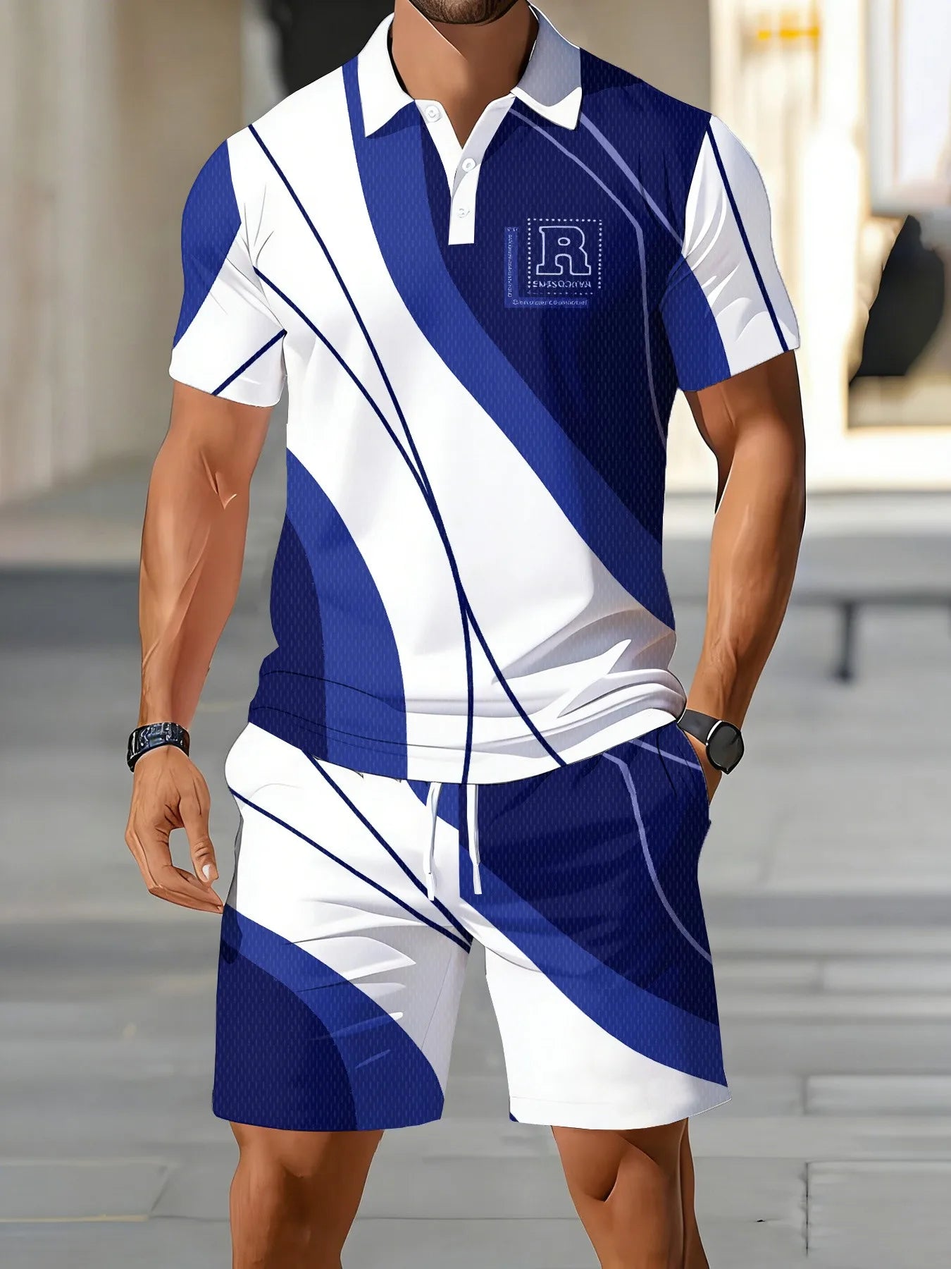 Men's Stylish Polo Shirt Set