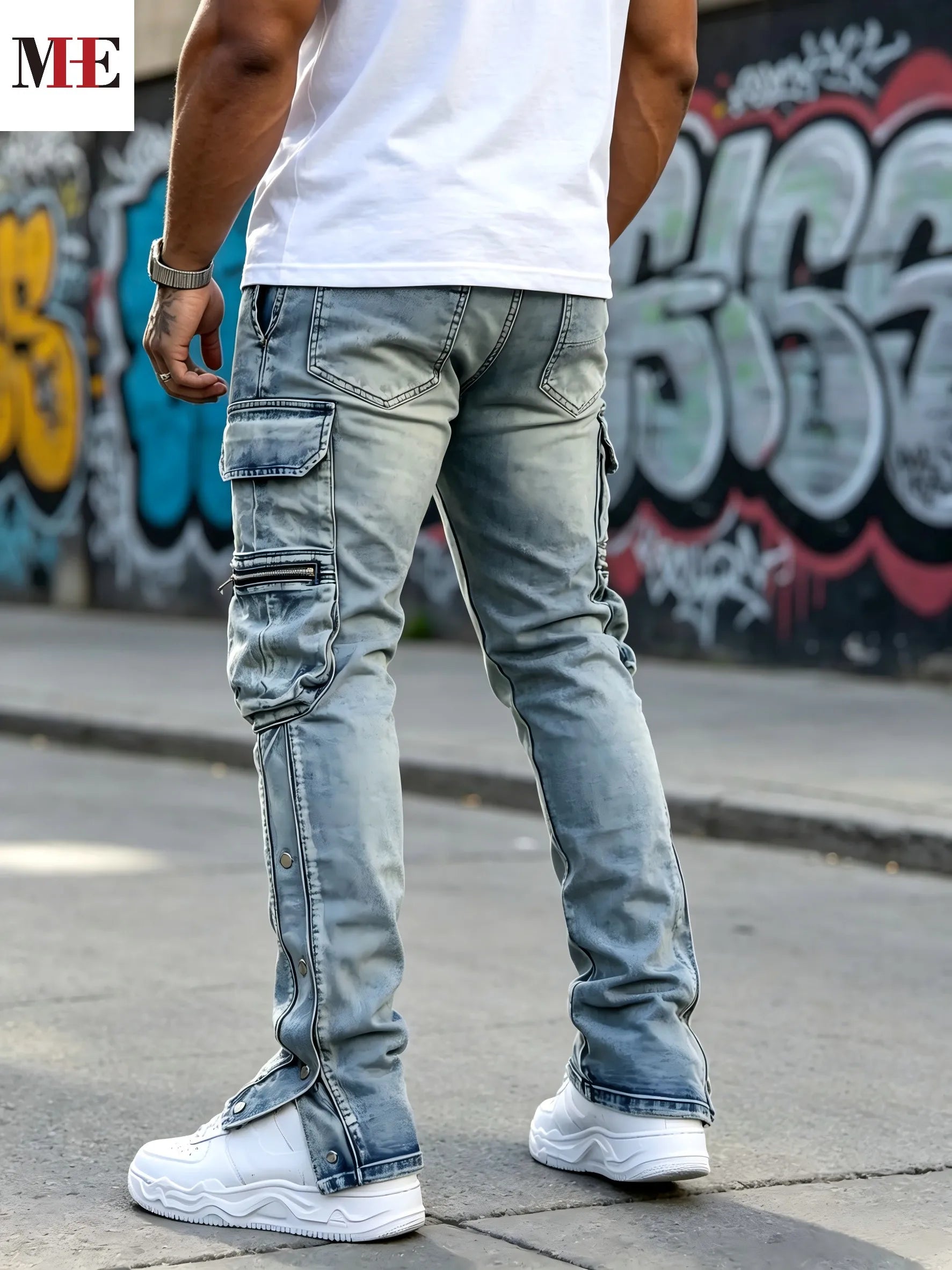 Stylish Men's Vintage Denim Jeans