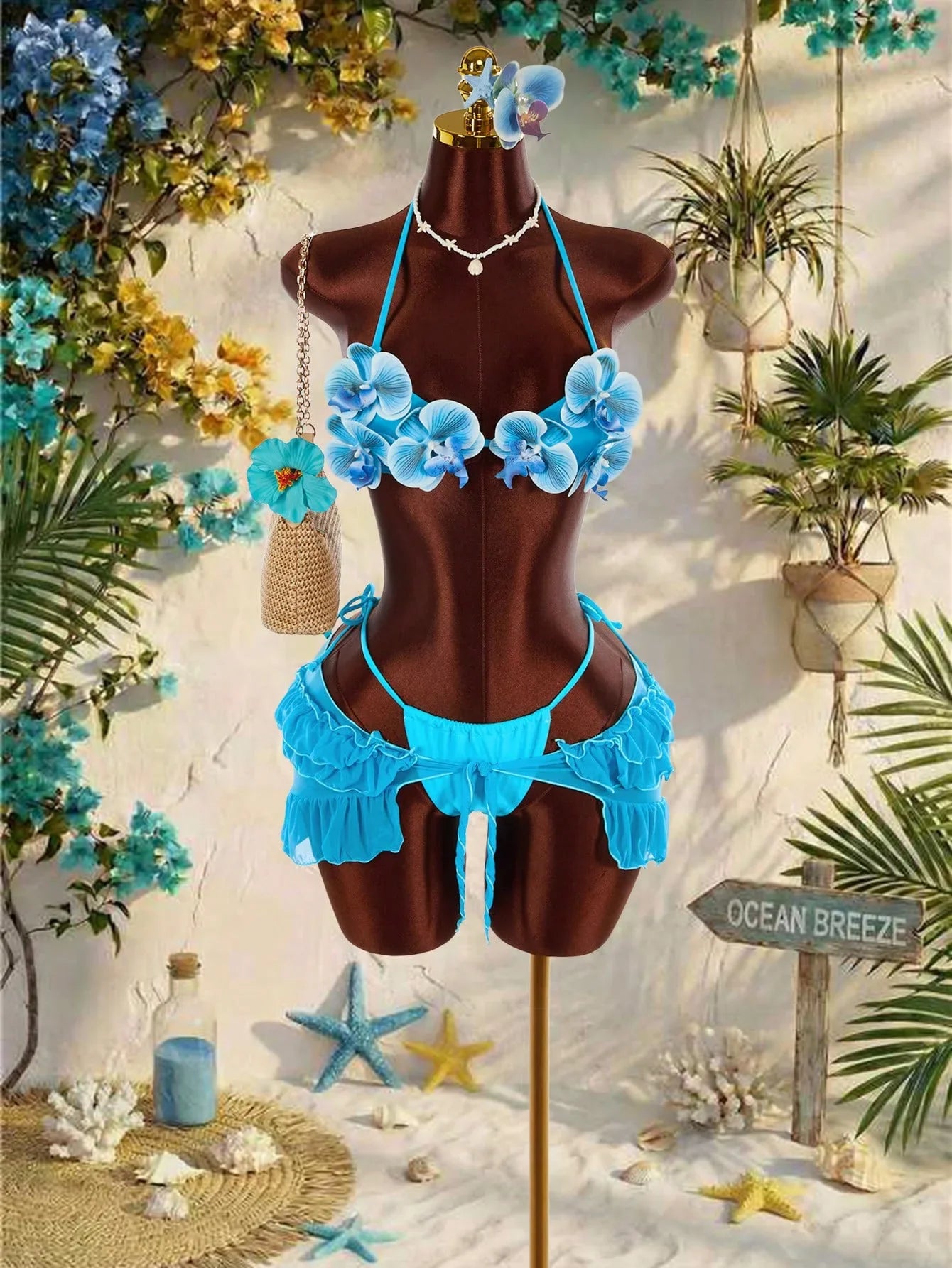 Elegant Floral Bikini Set