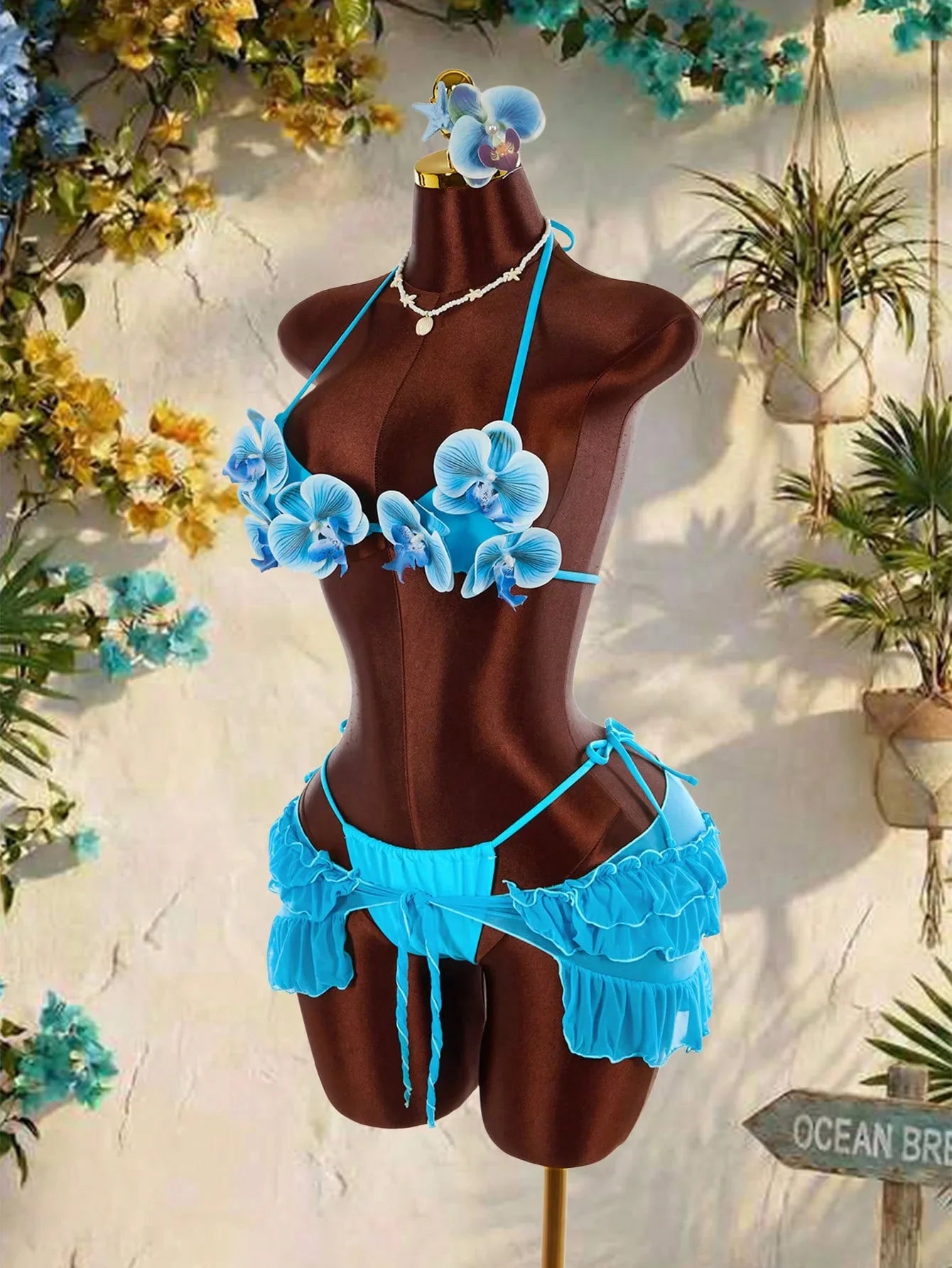 Elegant Floral Bikini Set