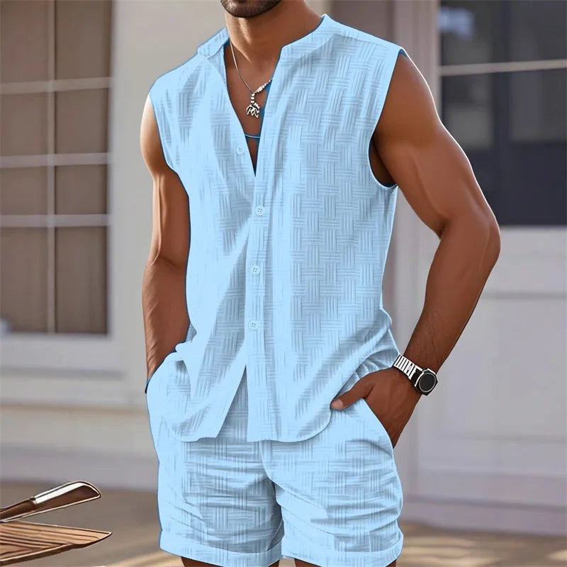 Trendy Men's Beachwear Set