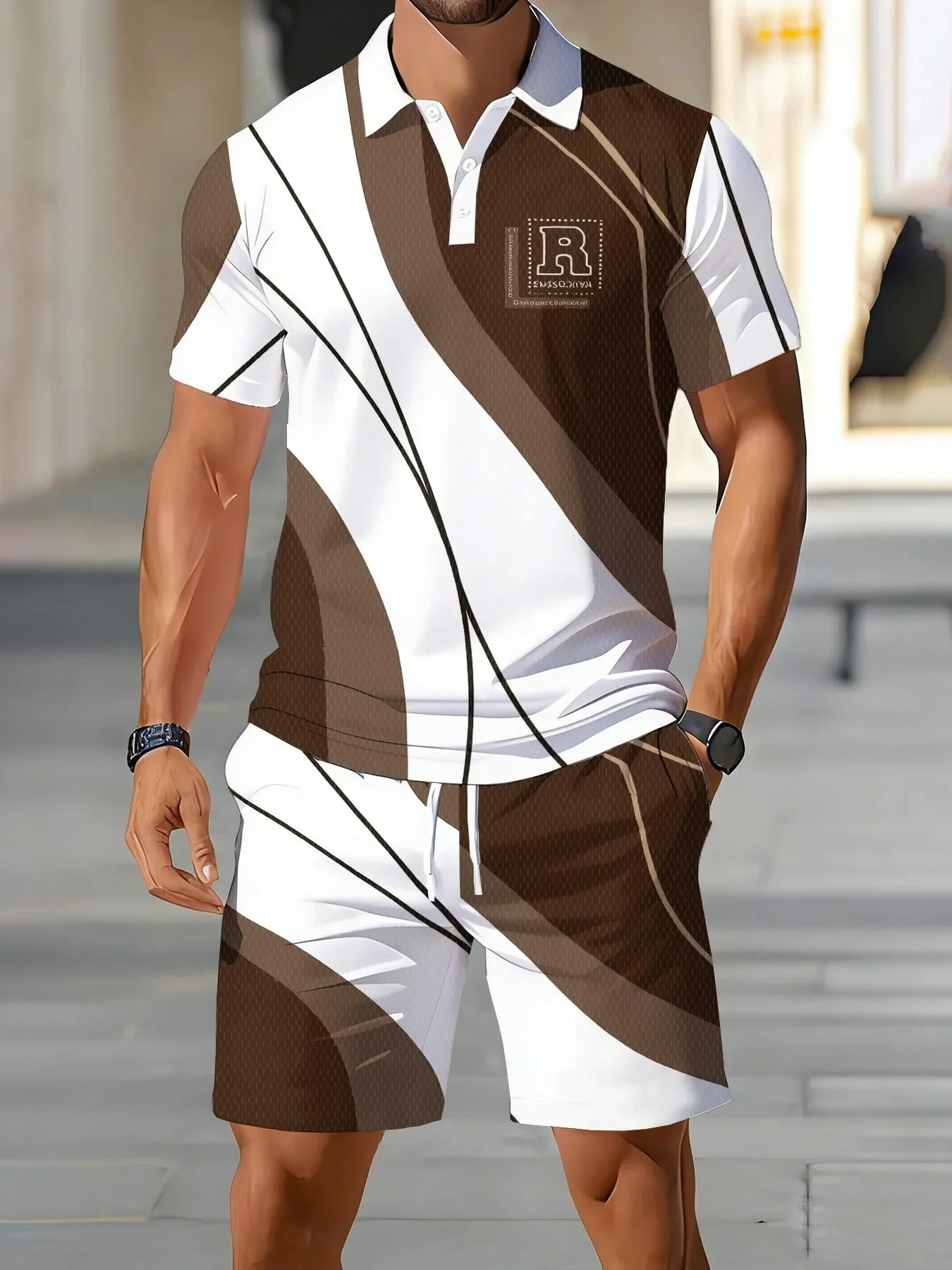 Men's Stylish Polo Shirt Set
