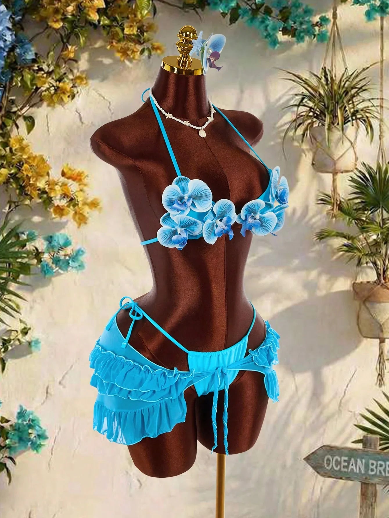 Elegant Floral Bikini Set