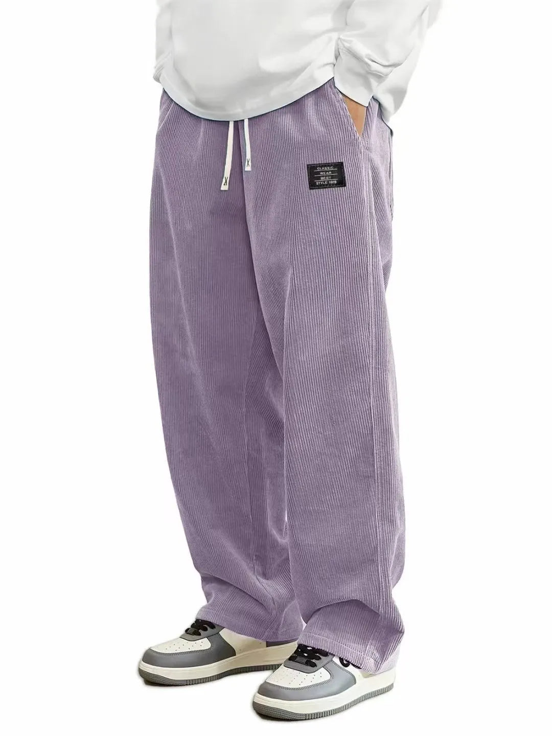 Stylish Corduroy Drawstring Pants