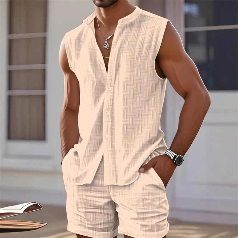 Trendy Men's Beachwear Set