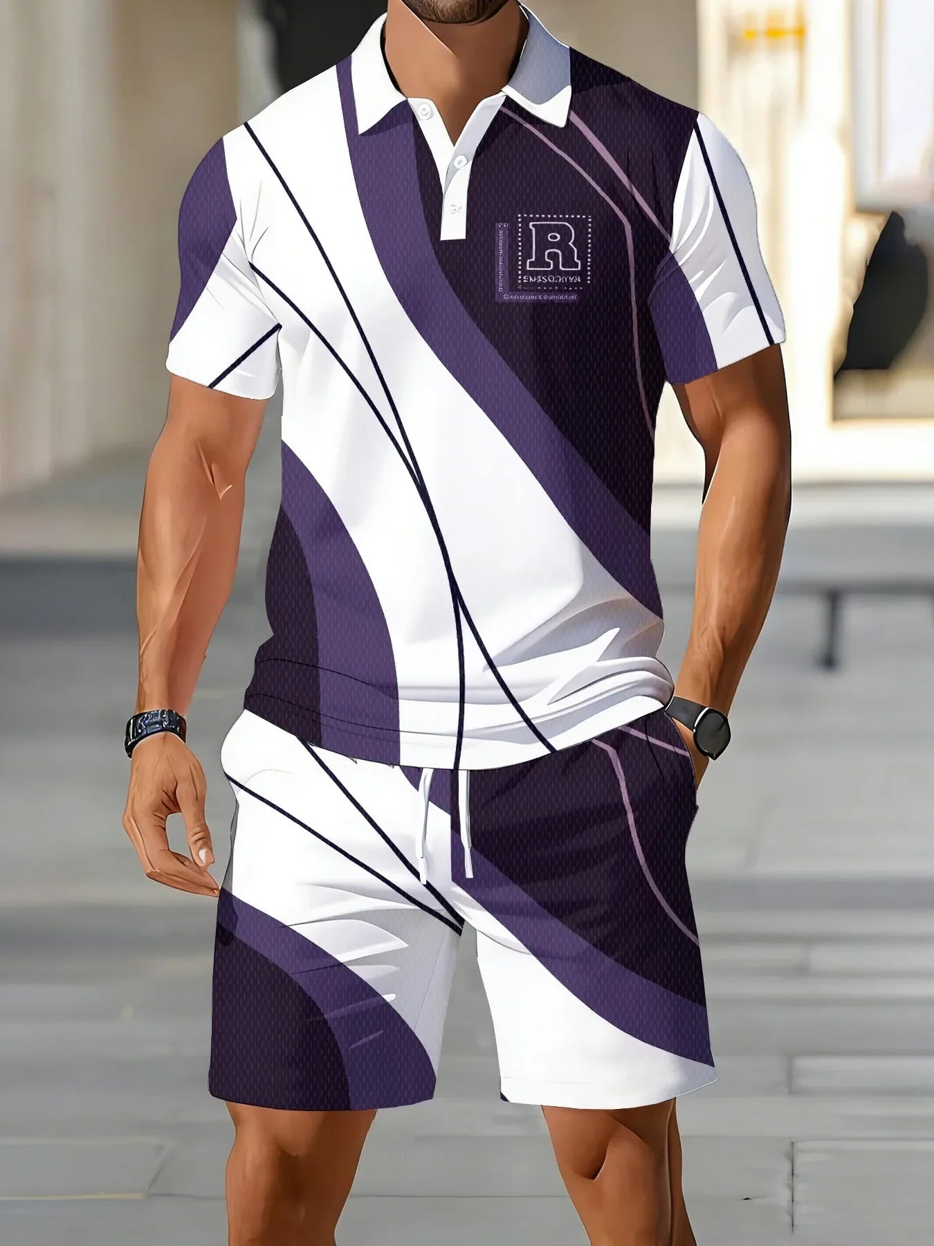 Men's Stylish Polo Shirt Set