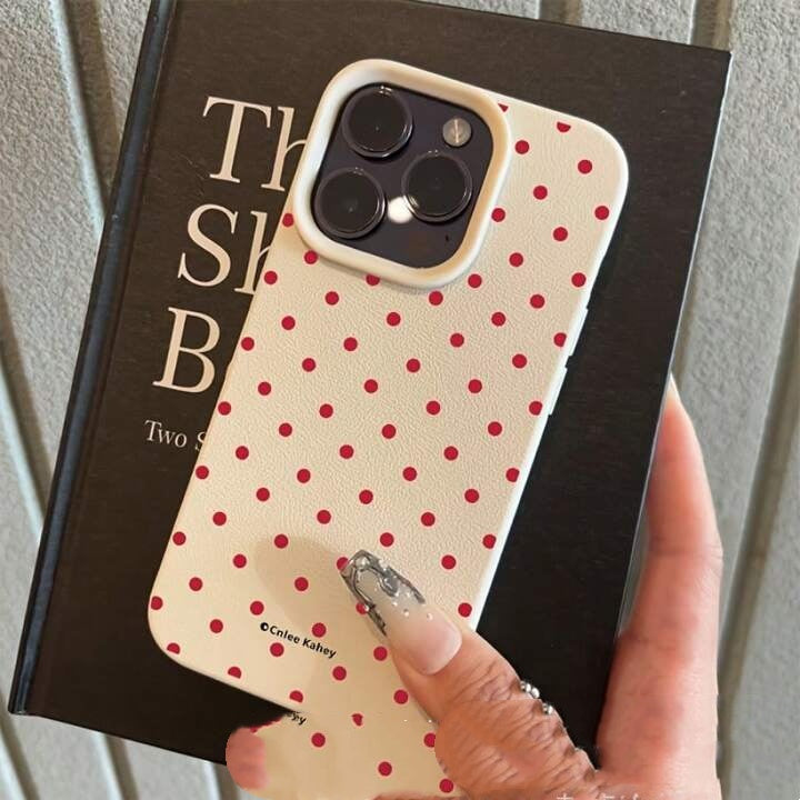 Polka Dot Phone Case Silicone Full-body Cover