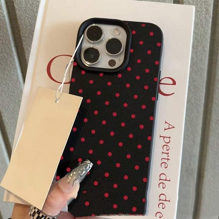 Polka Dot Phone Case Silicone Full-body Cover